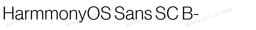HarmmonyOS Sans SC B字体转换 HarmmonyOS Sans SC B字体转换